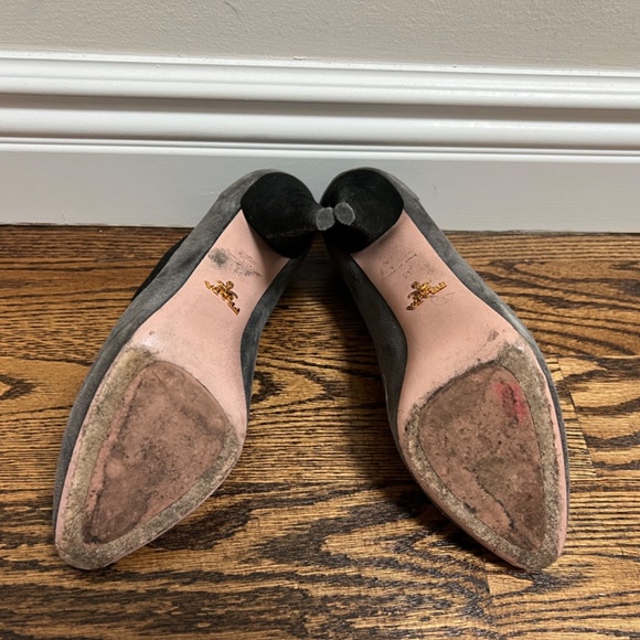 Prada Gray and Back Suede Booties - Picture 4 of 5